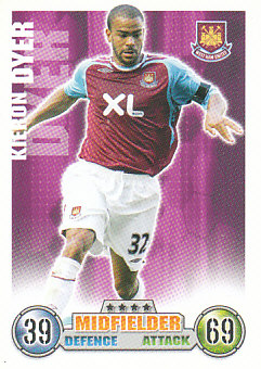 Kieron Dyer West Ham United 2007/08 Topps Match Attax #301